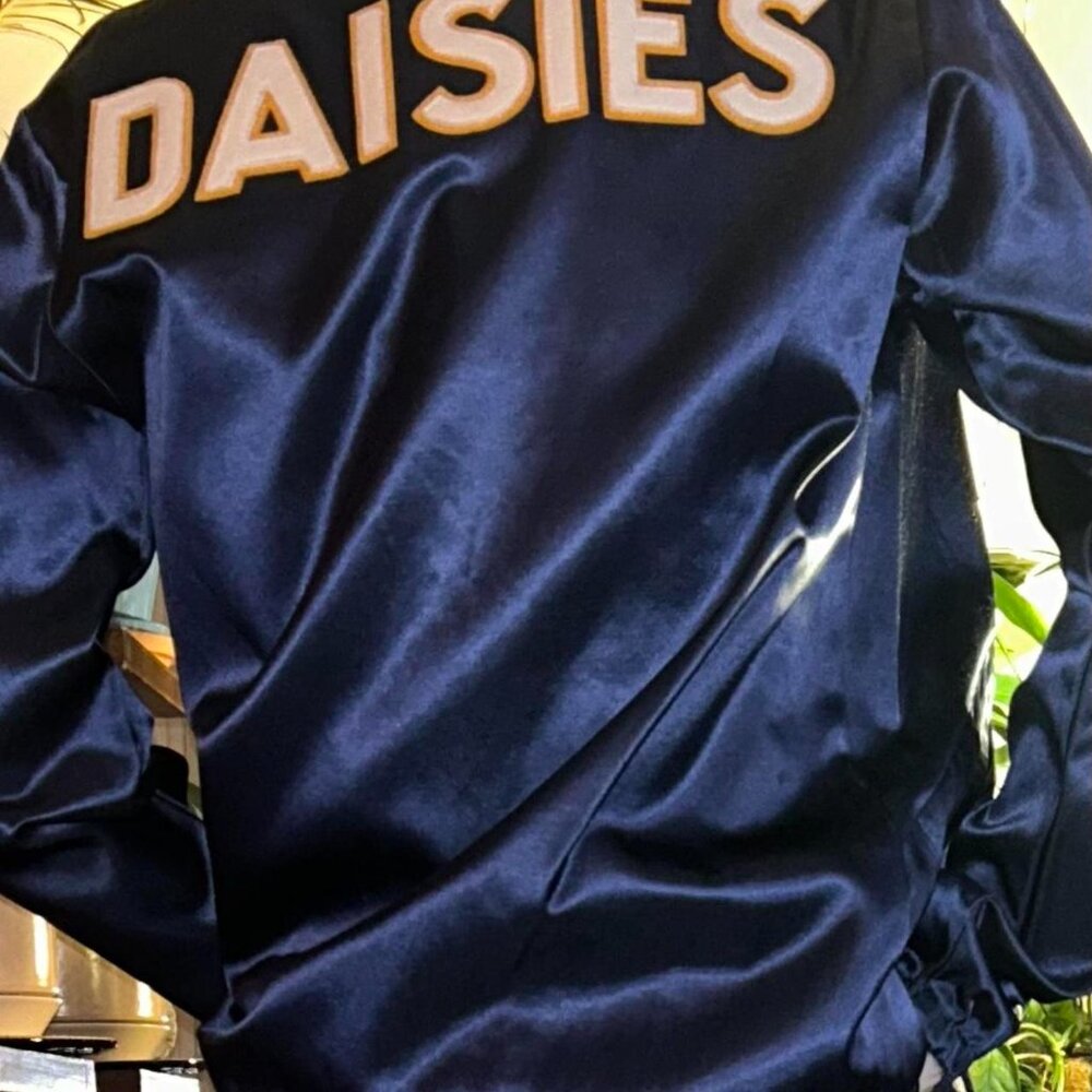 Vintage DAISIES Satin Bomber - Picture 2 of 5